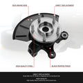 Front Right Loaded Wheel Bearing Knuckle for Ford Escape 2001–2012