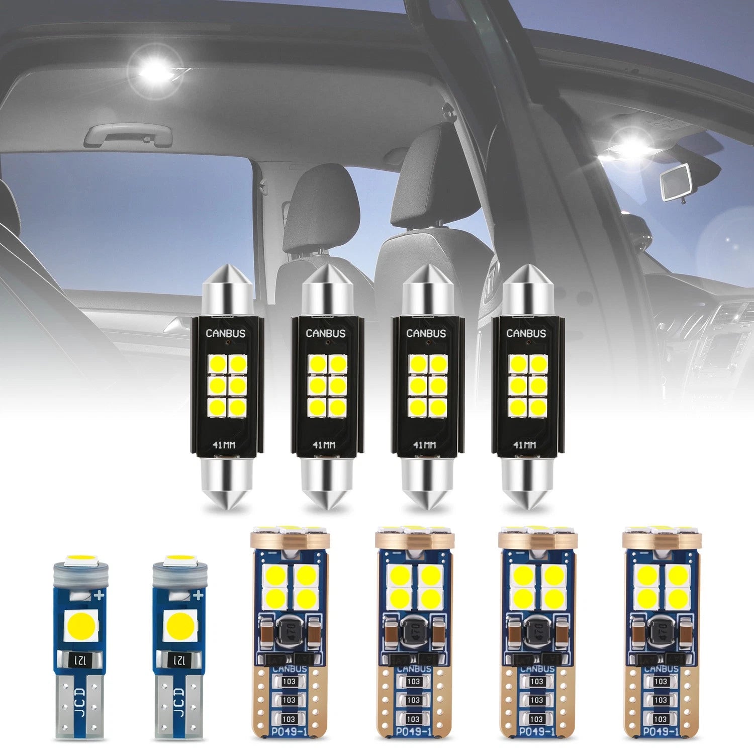 10X Interior Dome & Glove Box Light Bulbs for Chevrolet Camaro (1993–2002)