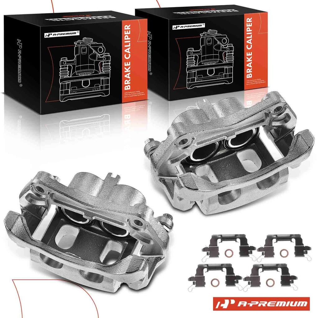 Pair Front Disc Brake Calipers for Nissan Murano Pathfinder (2003–2023)