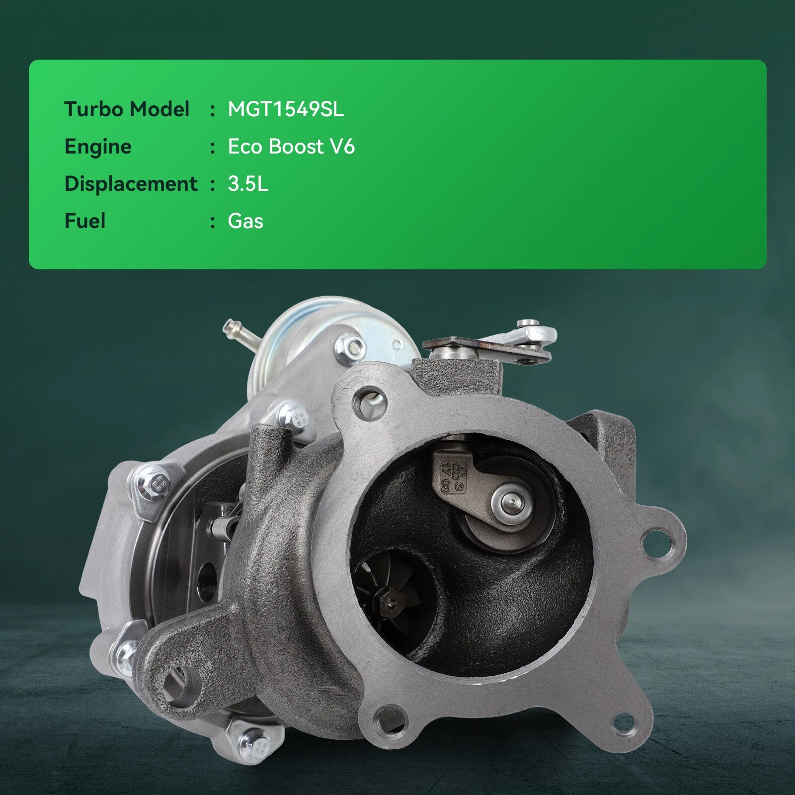 Right Side Turbo for Ford Flex Explorer Sport Taurus SHO 3.5 EcoBoost (2009–2015)