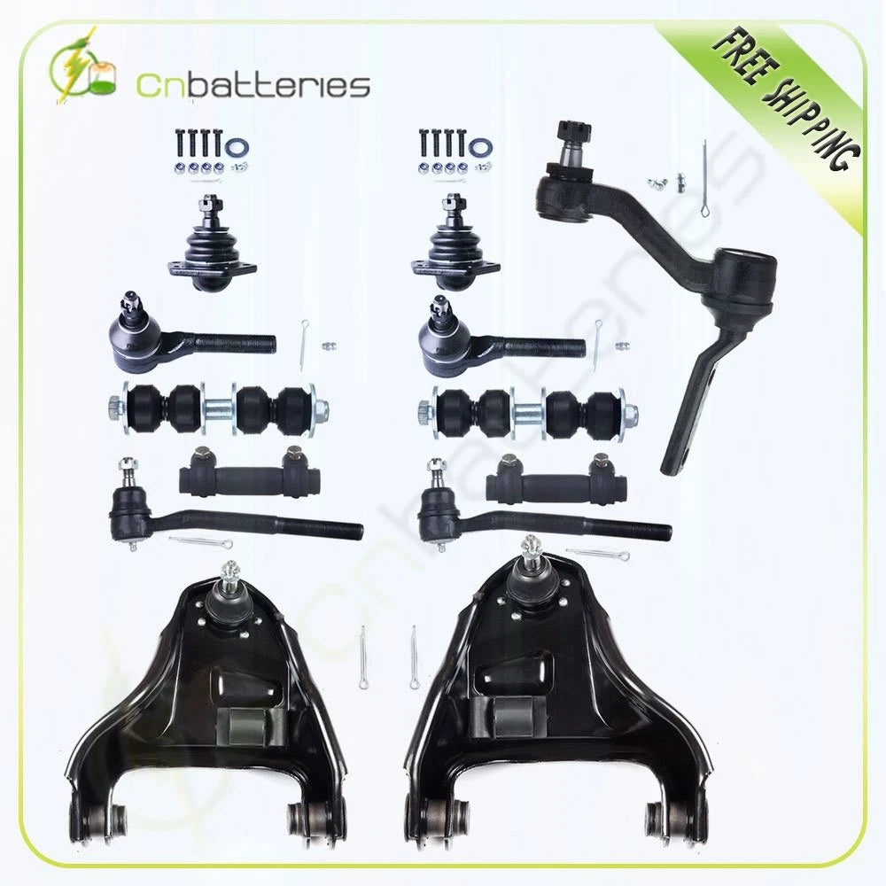 13pc Control Arms Ball Joint Tie Rod Sway Bar for S10 Blazer (1999–2005)