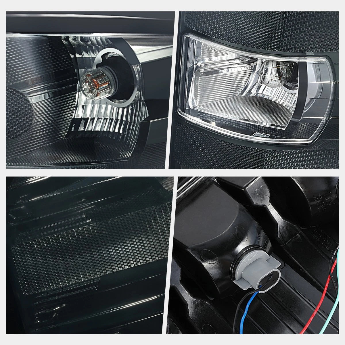 LED Tail Brake Stop Lights for Silverado/Sierra (2007–2014) - Black Housing Smoked Lens