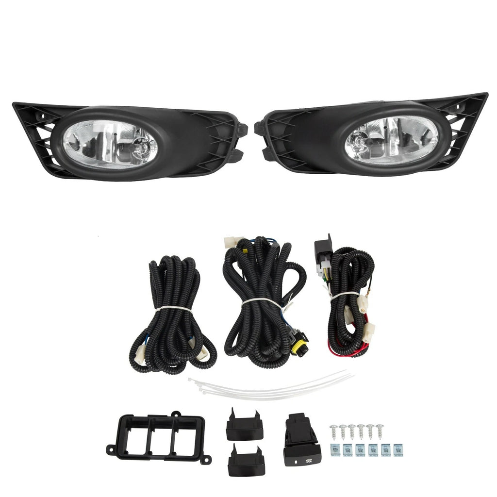 Pair Front Bumper Fog Lights for Honda Civic Sedan (2009–2011)