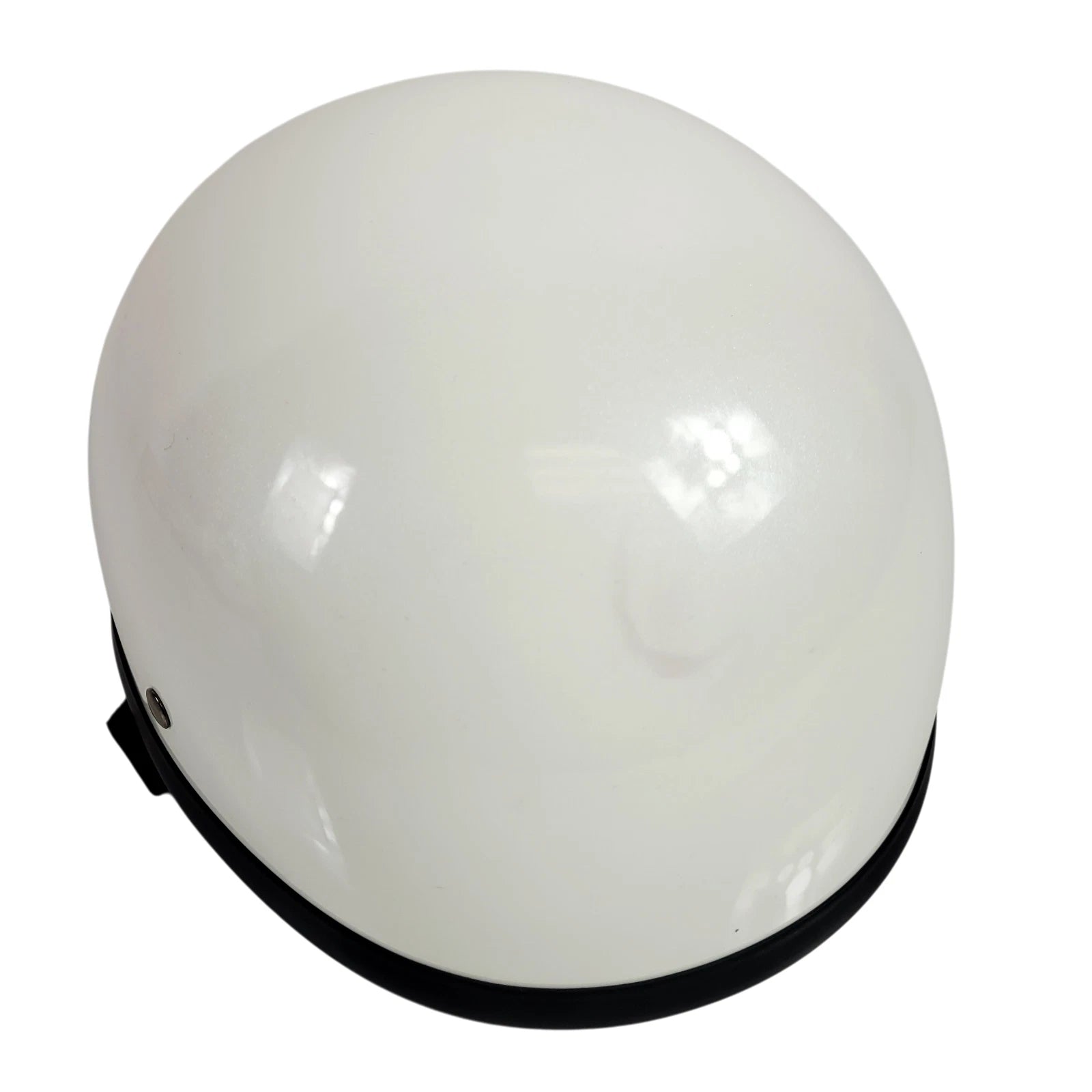 Bare Bones DOT Motorcycle Helmet for Universal Fit (XL) Pearl White Low Profile