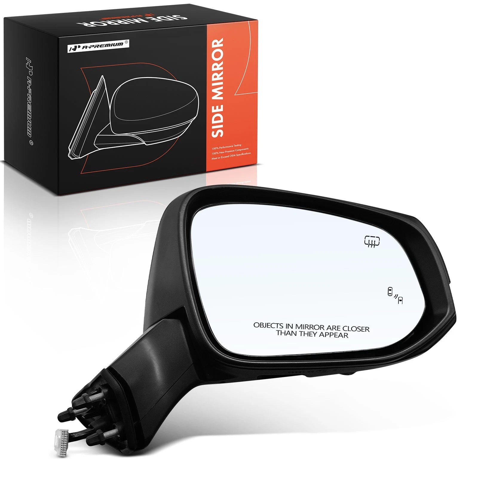Passenger Power Mirror Power Fold Blind Spot for Toyota Sienna (2021-2024)