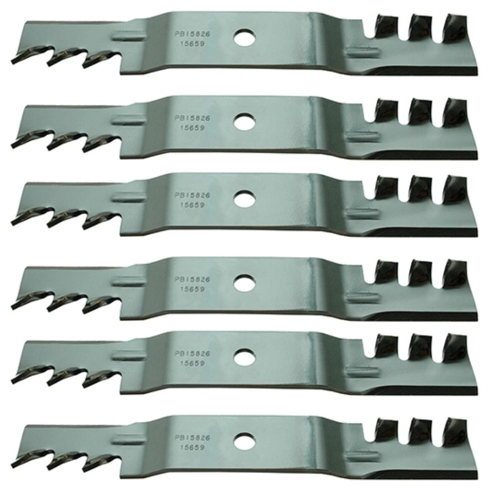 Set of 6 Mulch Blades for Cub Cadet Z Force & Tank 48'' Deck (Fits 2015–2023)