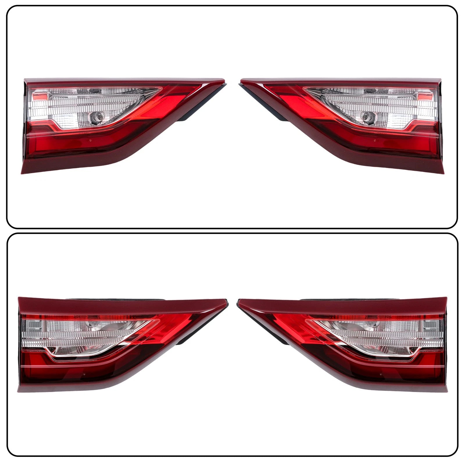 Red LED Tail Lights for Chevy Traverse (2018â2021) Inner Rear Pair