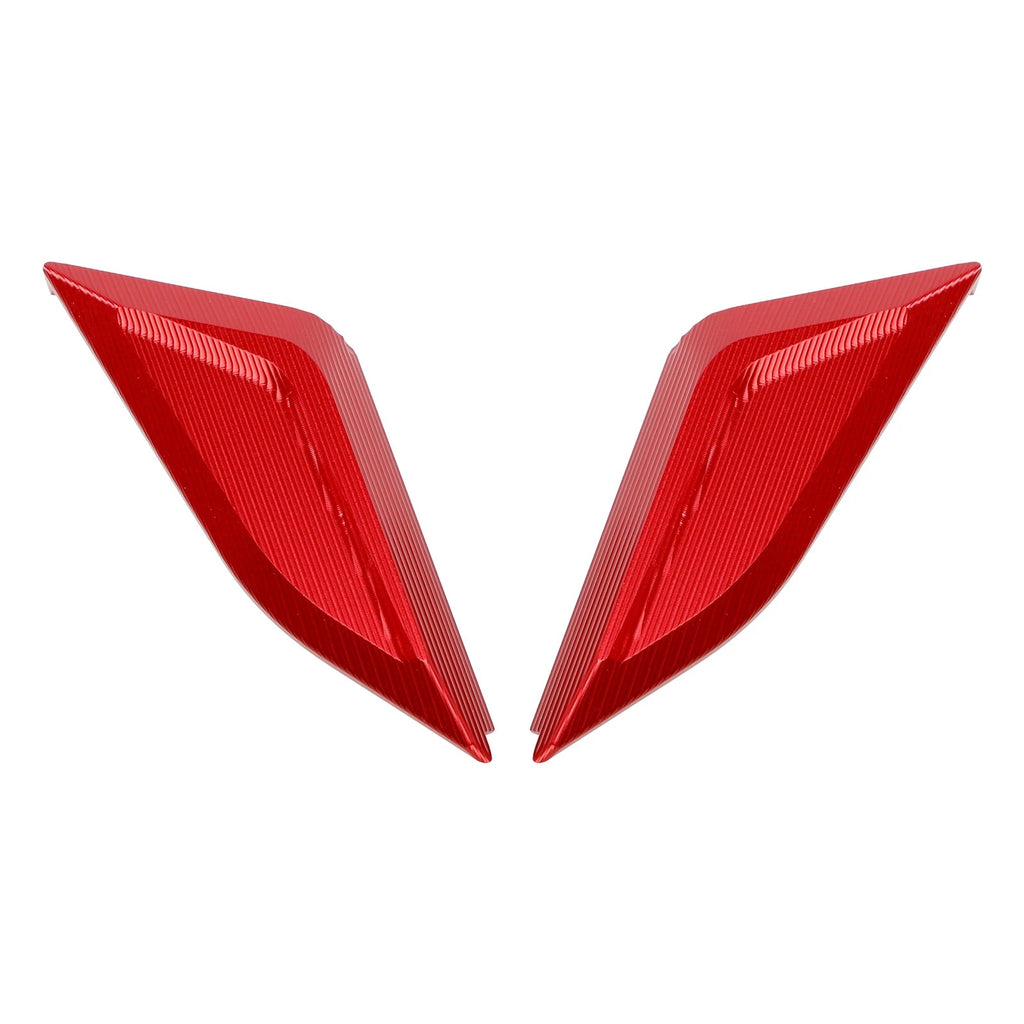 CNC Mirror Block Off Plates Red for Ducati Panigale V4 (2018–2023)