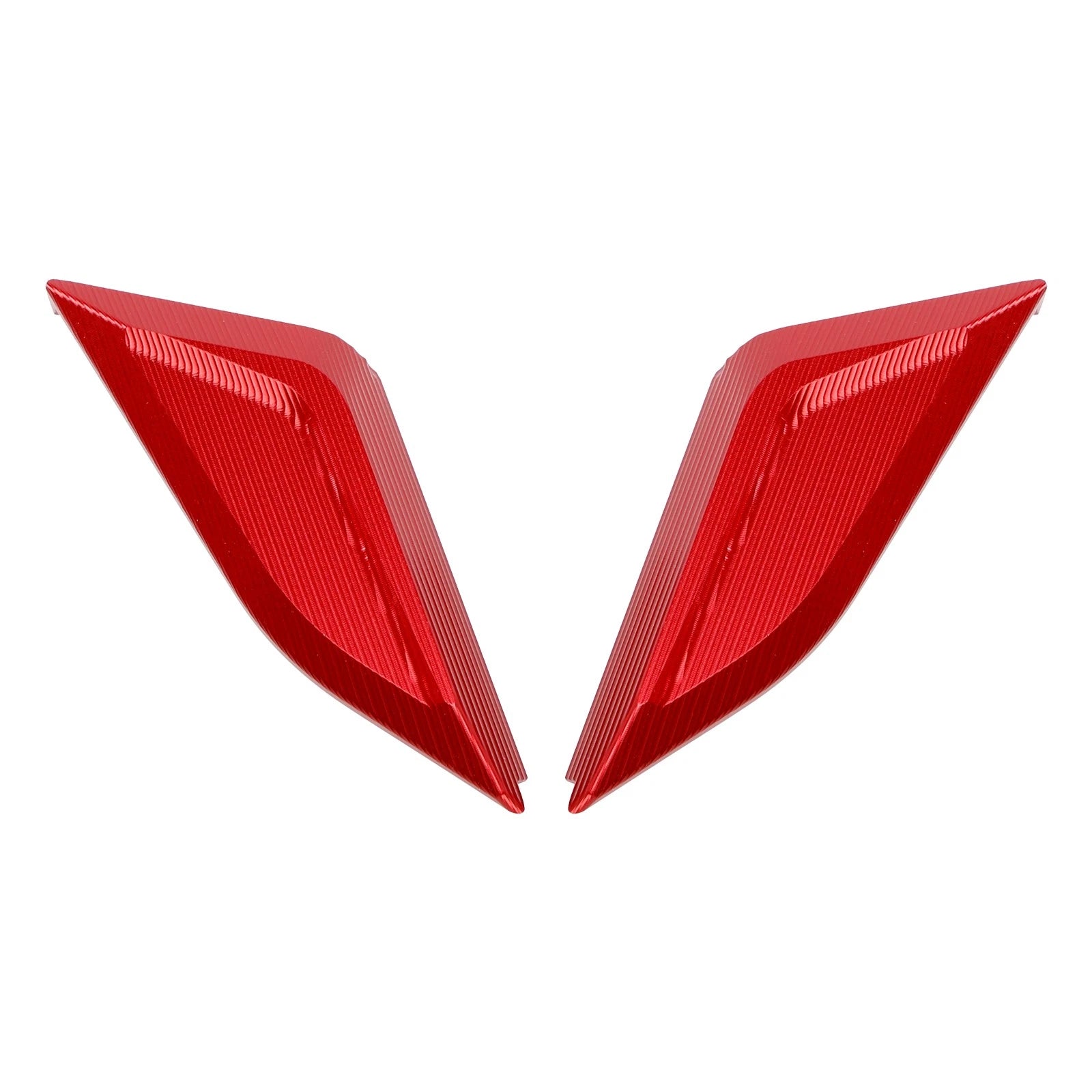 CNC Mirror Block Off Plates Red for Ducati Panigale V4 (2018–2023)