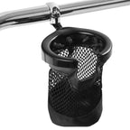 1" Handlebar Drink Cup Holder & Mesh Basket for Harley Electra Glide (2014–2023)