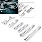 Rear Swingarm Tube Covers for Harley Davidson Softail (2000–2007) Chrome