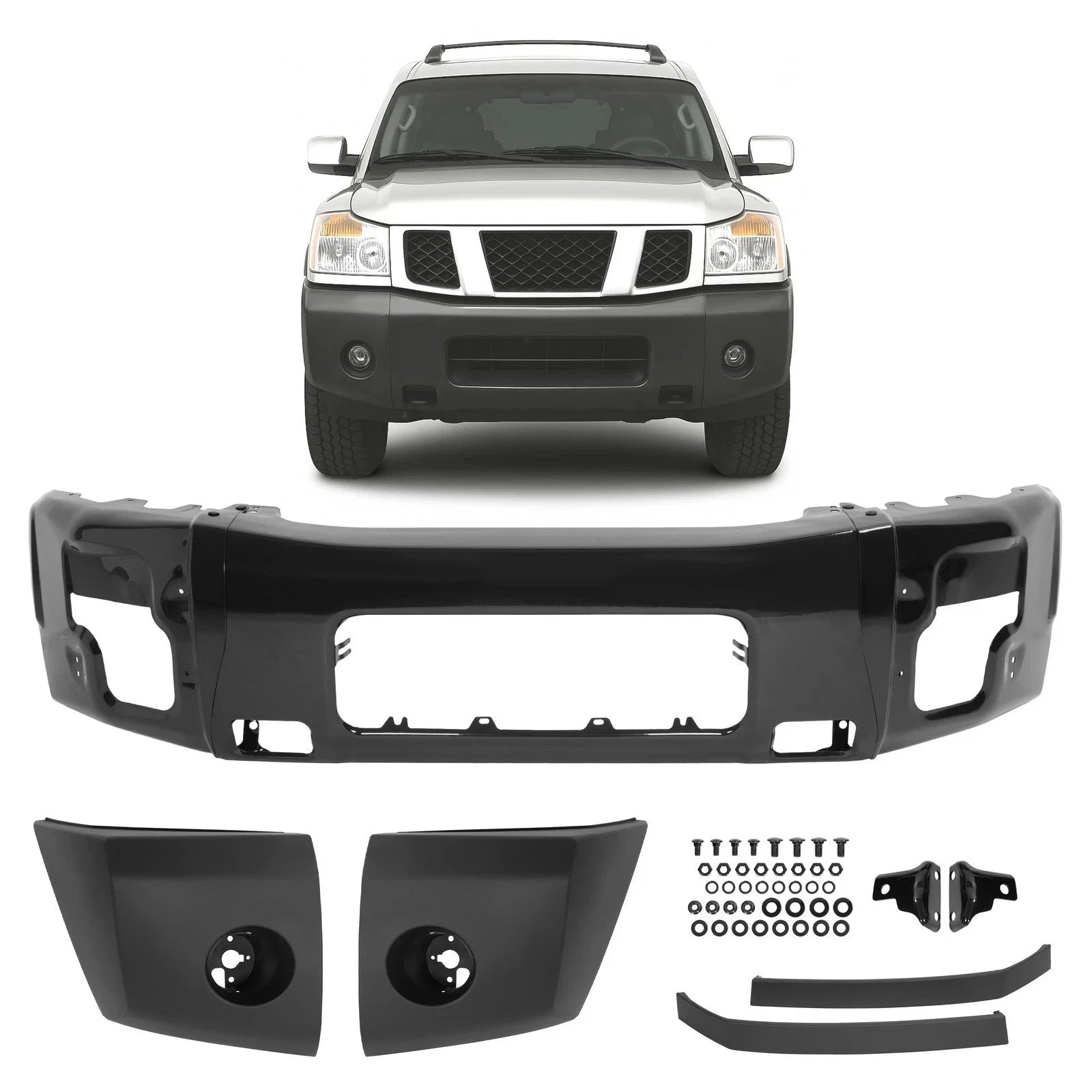 Front Bumper End Cap for Nissan Titan Armada (2004–2015)