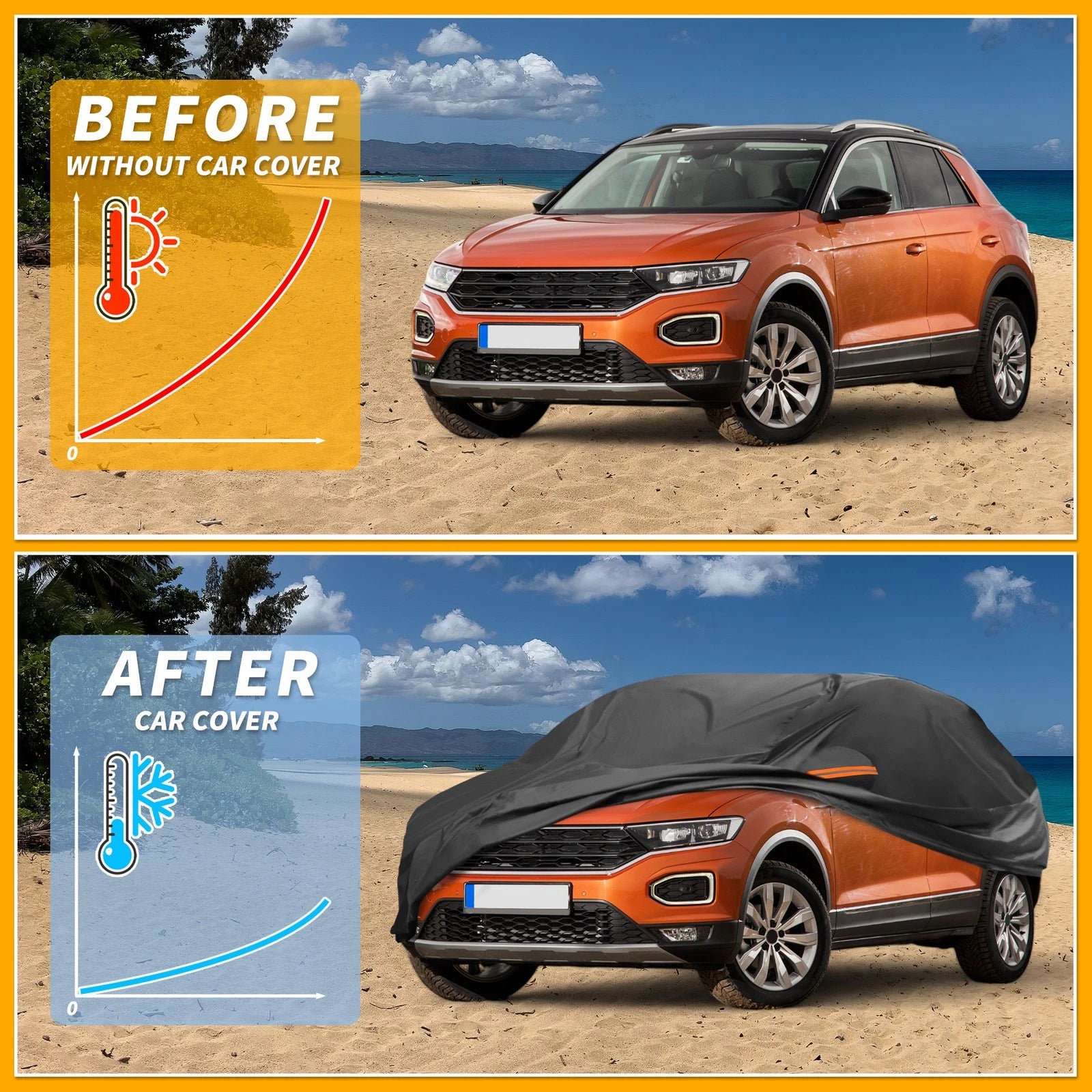 Car Cover Waterproof All Weather for Volkswagen T-Roc (2018–2023)