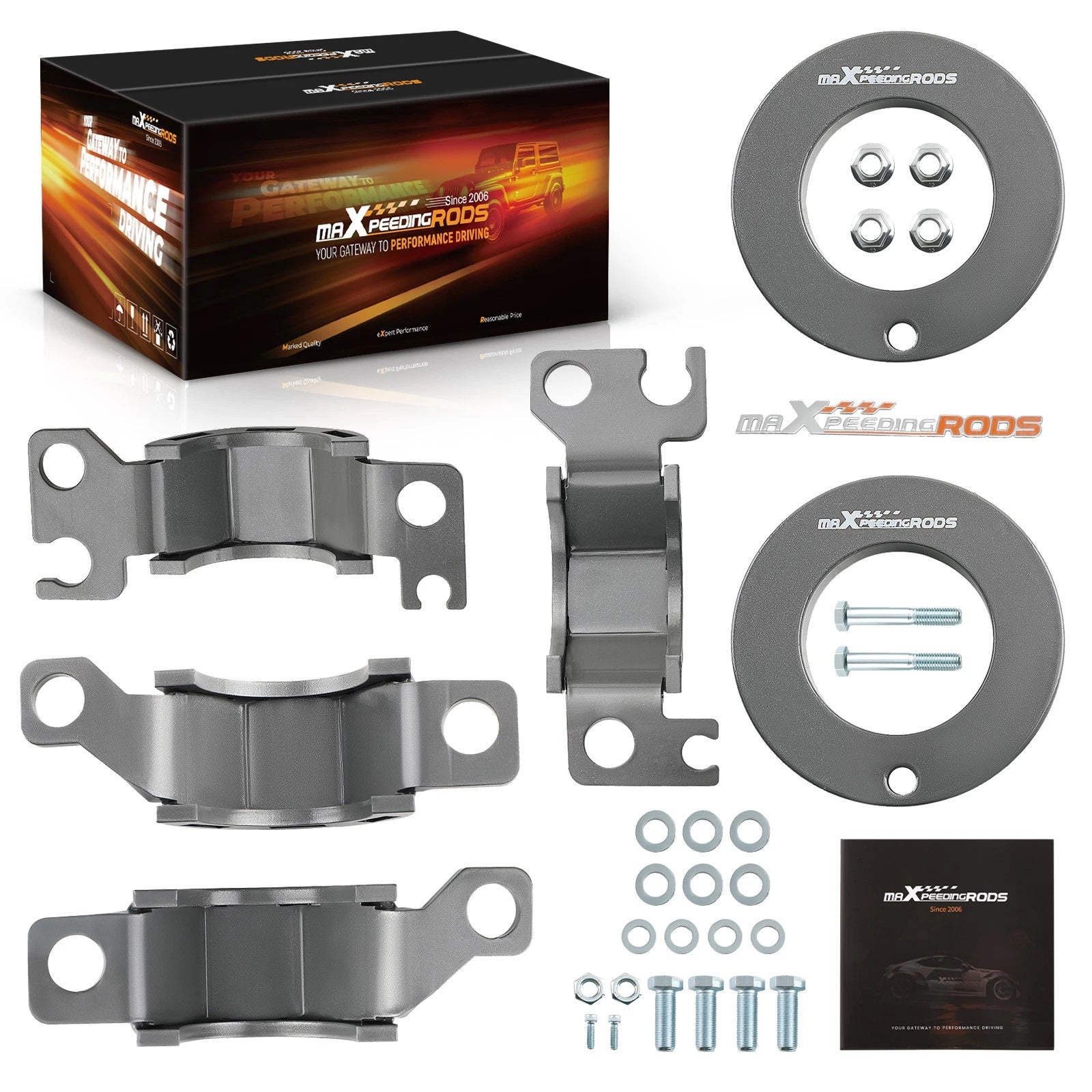 2" Front & Rear Suspension Lift Kit for Jeep Cherokee KL (2014–2023)