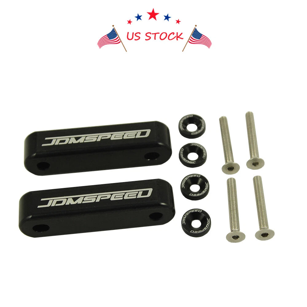 Set of 4 JDM Hood Spacer Risers for Honda Civic CRX, Acura Integra (88–01)