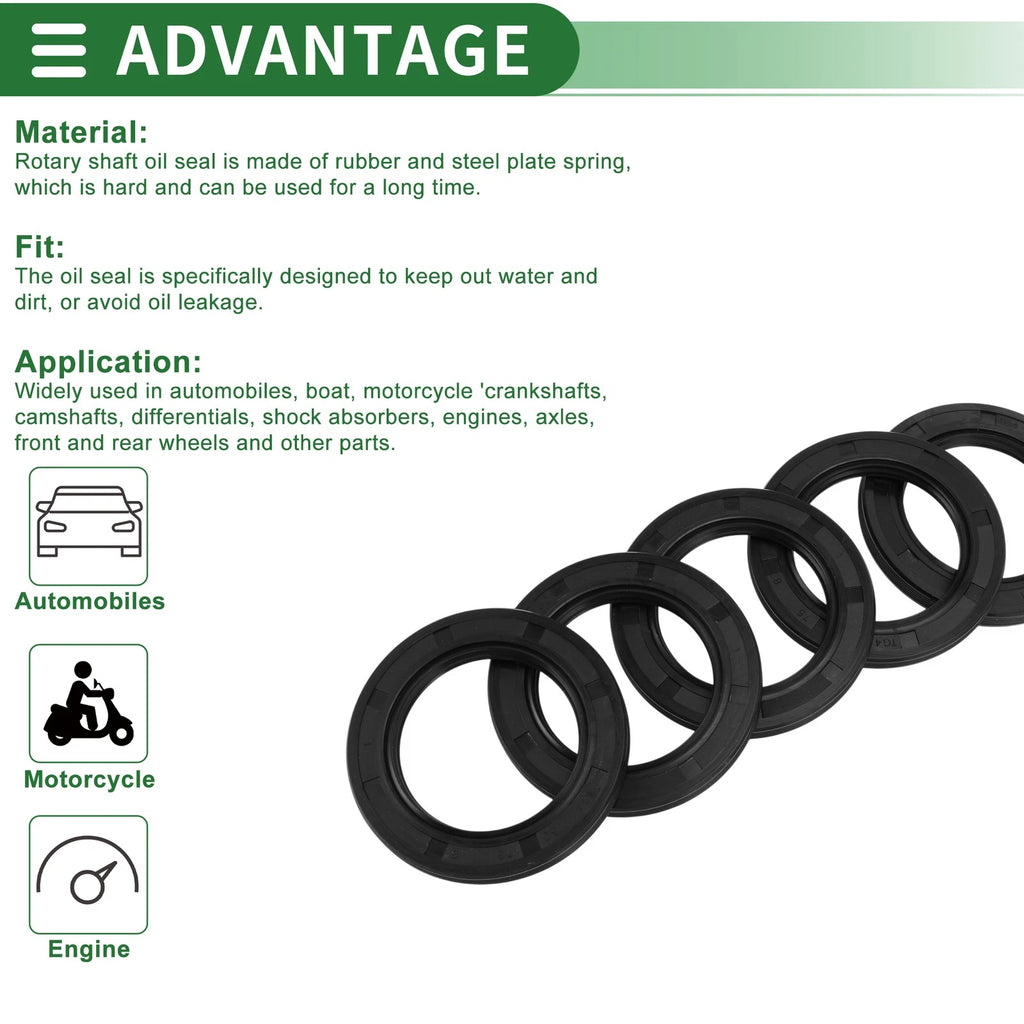 Oil Seal for Rotary Shaft (50x75x8mm) NBR Rubber High Pressure