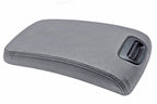 Leather Console Lid Armrest Cover for Nissan Maxima (2000–2003) Gray