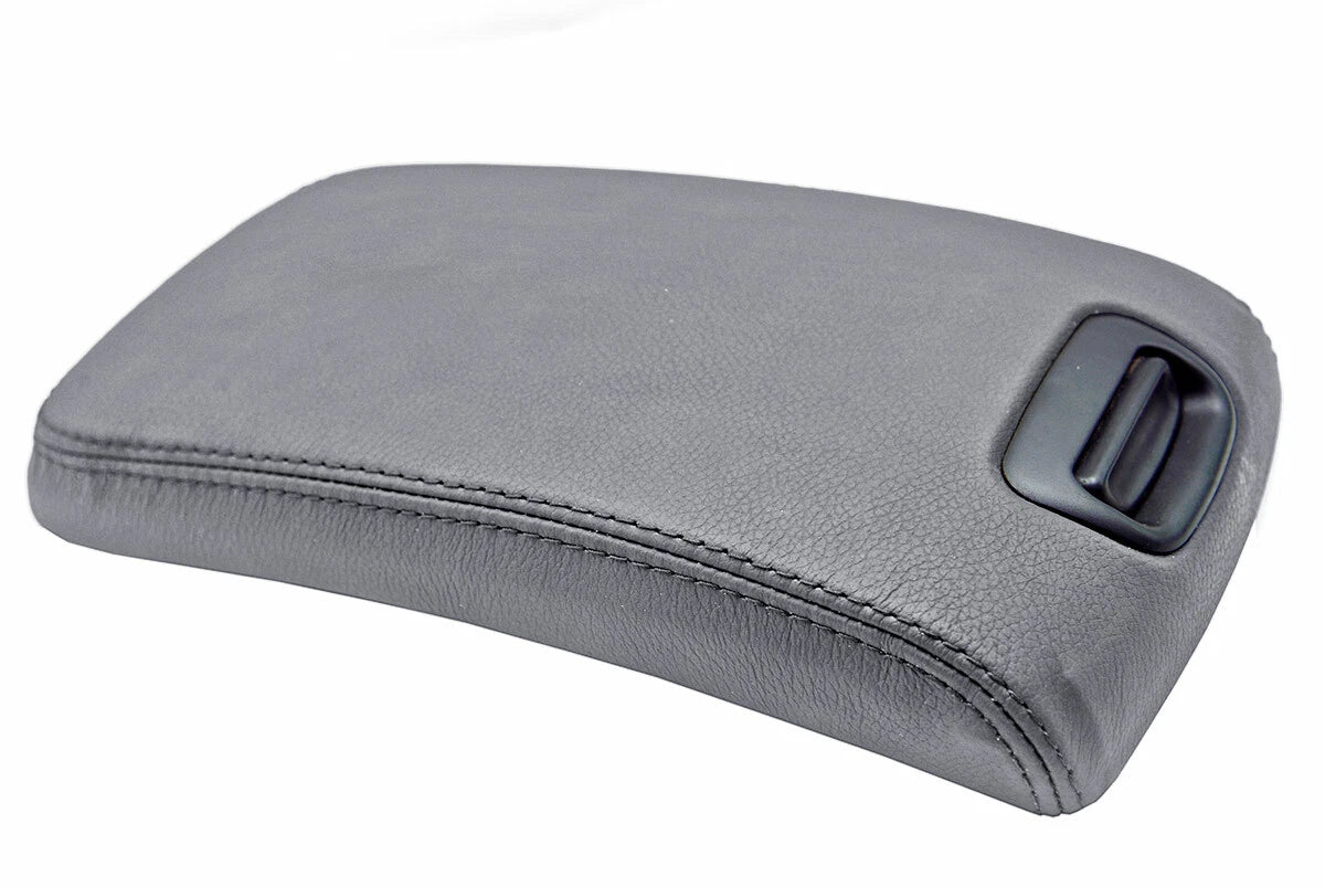 Leather Console Lid Armrest Cover for Nissan Maxima (2000–2003) Gray