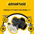 Coolant Neck Radiator Hose Connector Cap for Dodge Dakota, Neon (2001–2004)