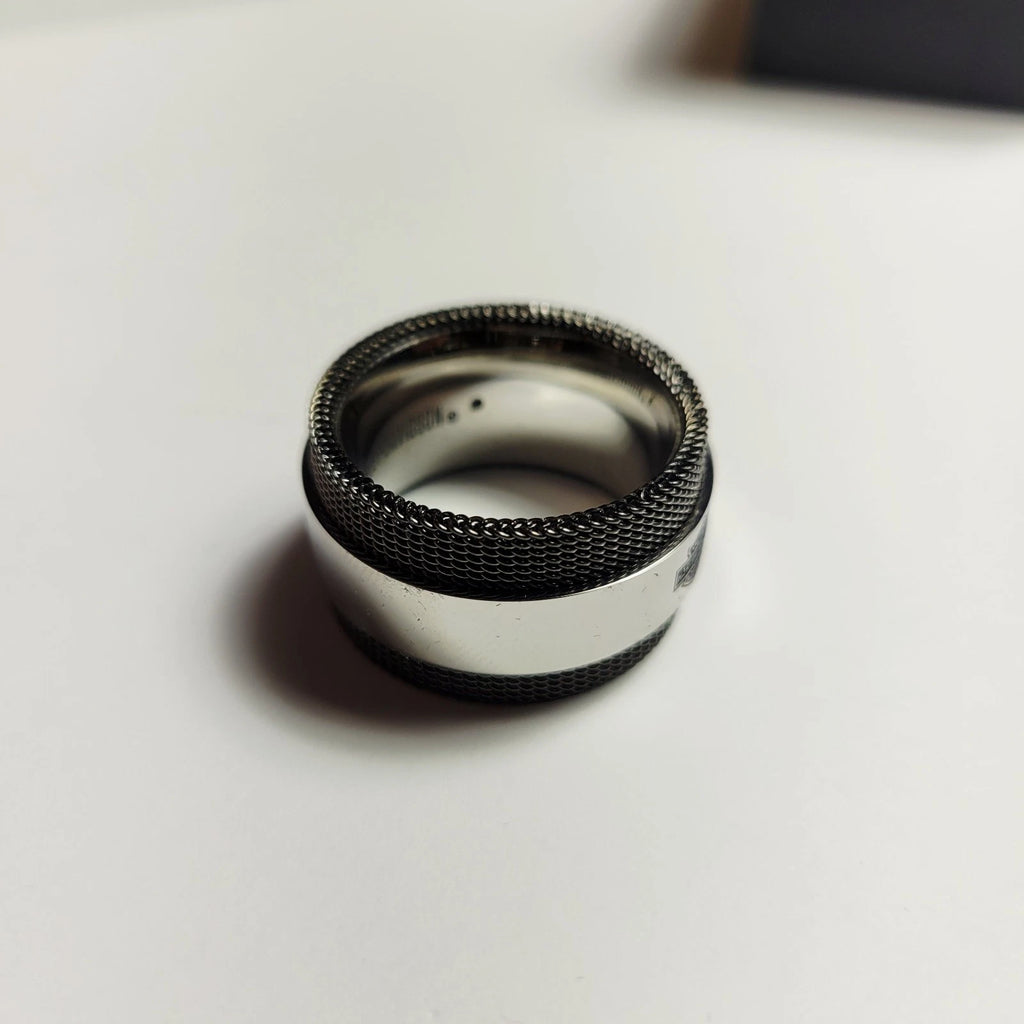 Stainless Steel Mesh Band Ring for Harley-Davidson (Size 13, 34R00320-13)