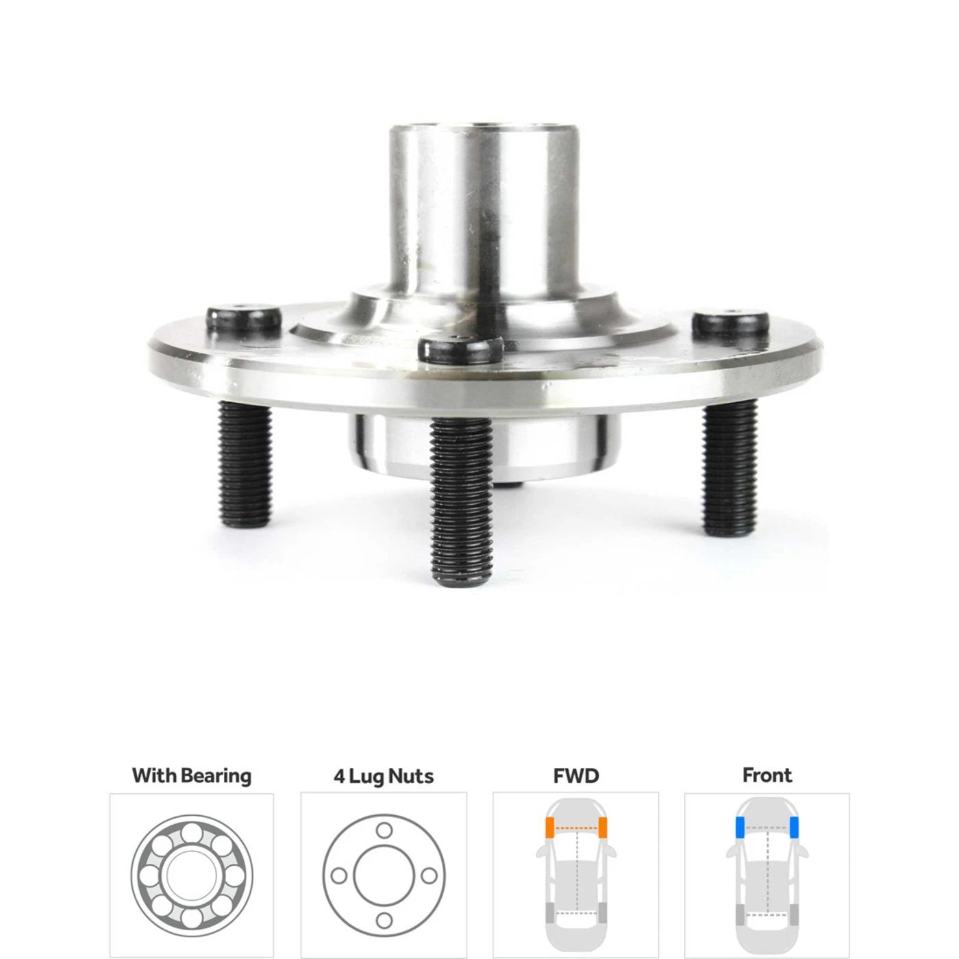 Set of 4 Wheel Hubs for Saturn SL SL1