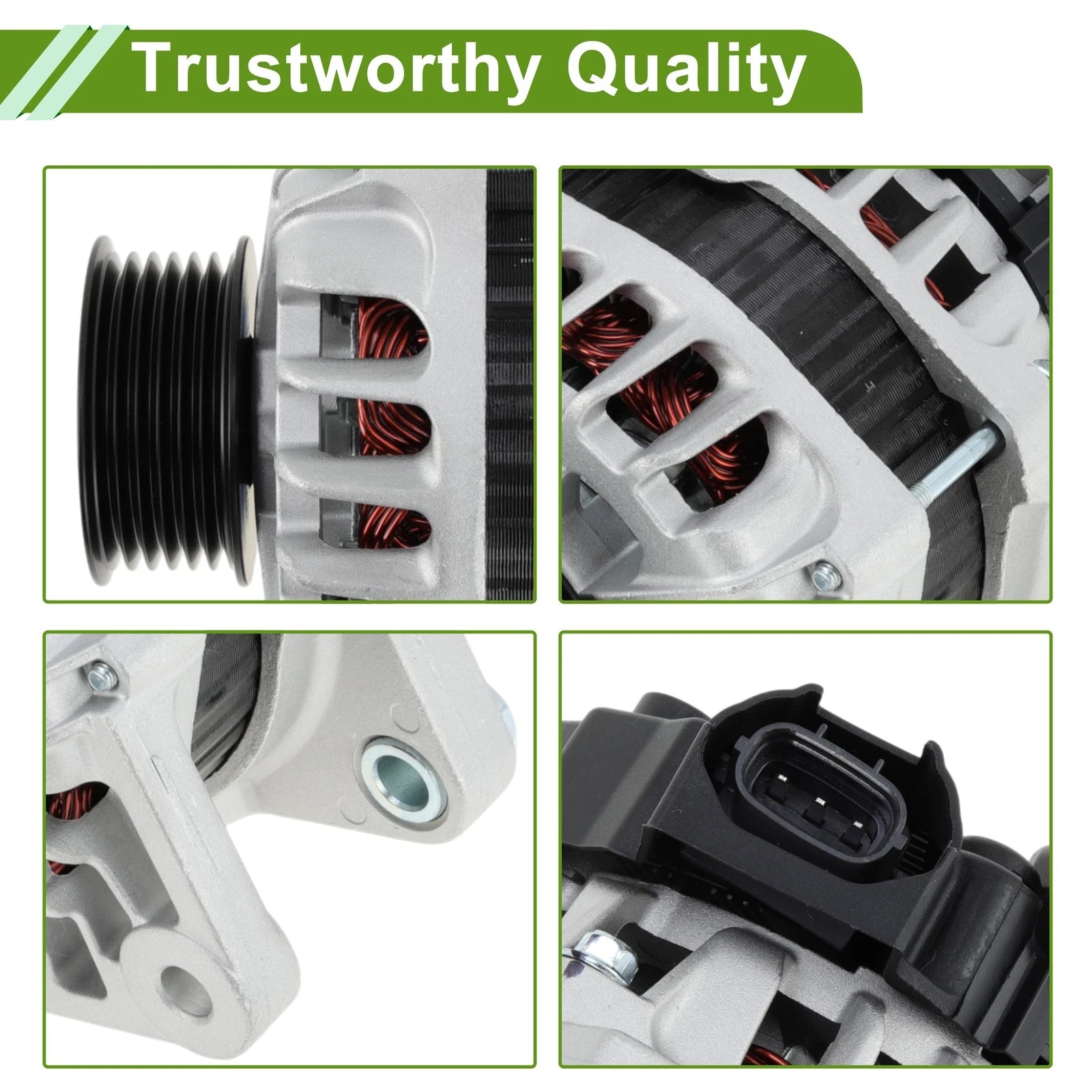 Alternator 90A 12V for Hyundai Accent (2012–2017) No. 373002B300
