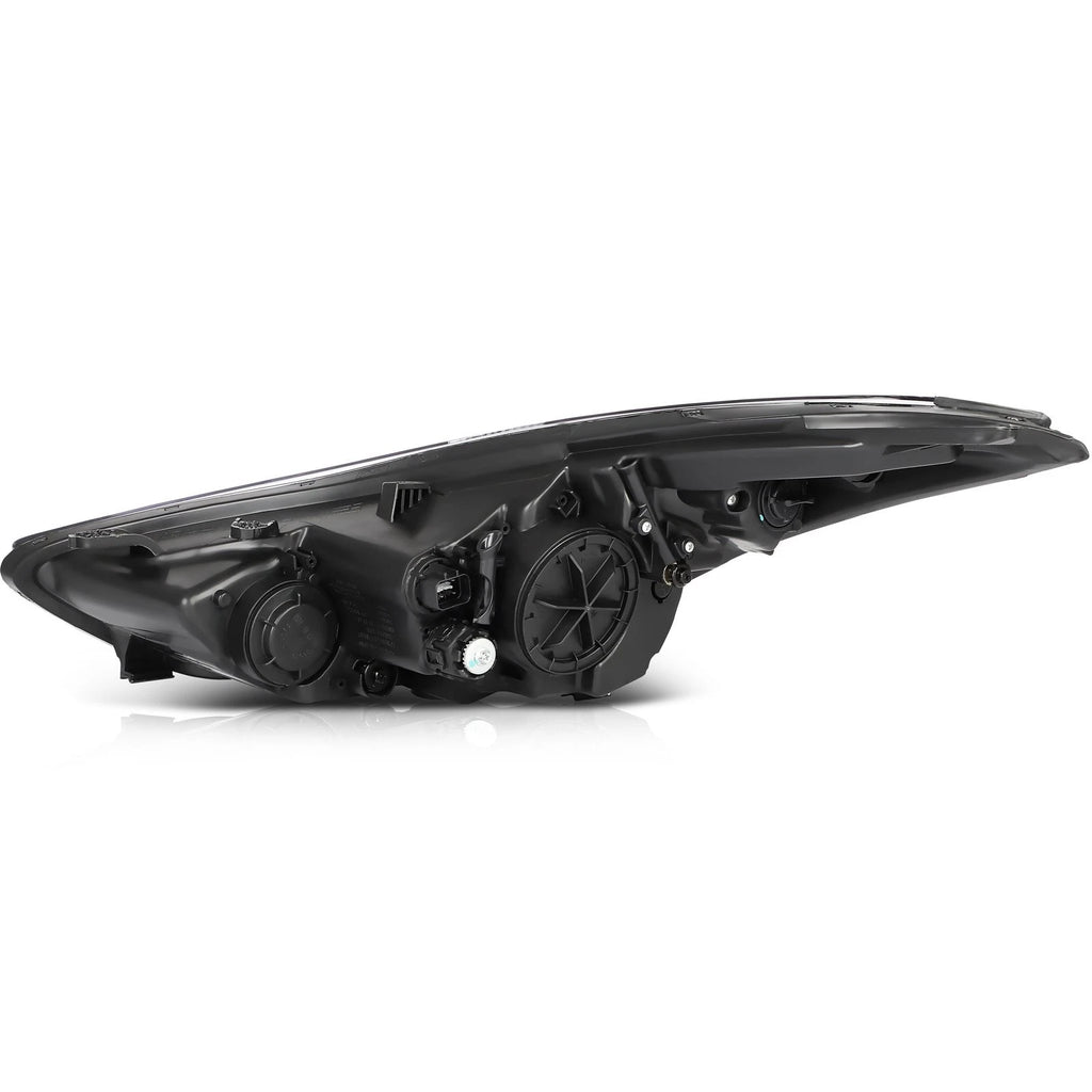 Headlight Assembly Pair for Hyundai Elantra (2014–2016) Black Amber