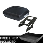 Matt Black Chopped Trunk Mount Rack for Harley Touring Road Glide (2014–2025)