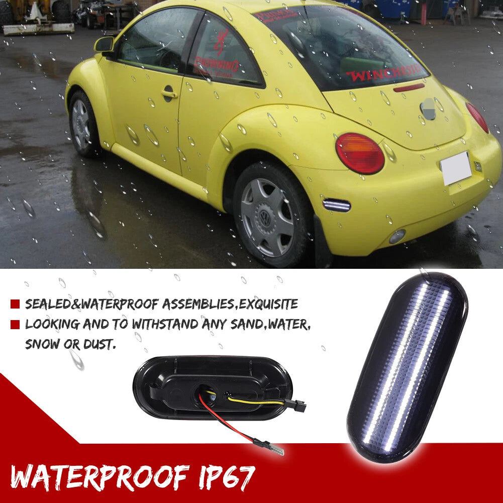 Smoked LED Rear Side Marker Lights for Volkswagen Beetle (1998–2005)