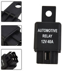 4-Pin SPST Alarm Relay for Car SUV Truck Van Boat Bike (12V 40A)