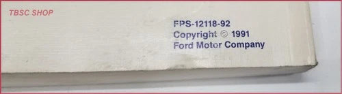 Power Train Manual Collection for Grand Marquis Town Car Victoria (1992)