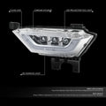 Set of 2 LED Fog Lights for Ford F-150 (2021–2023) - Chrome Housing, Clear Lens