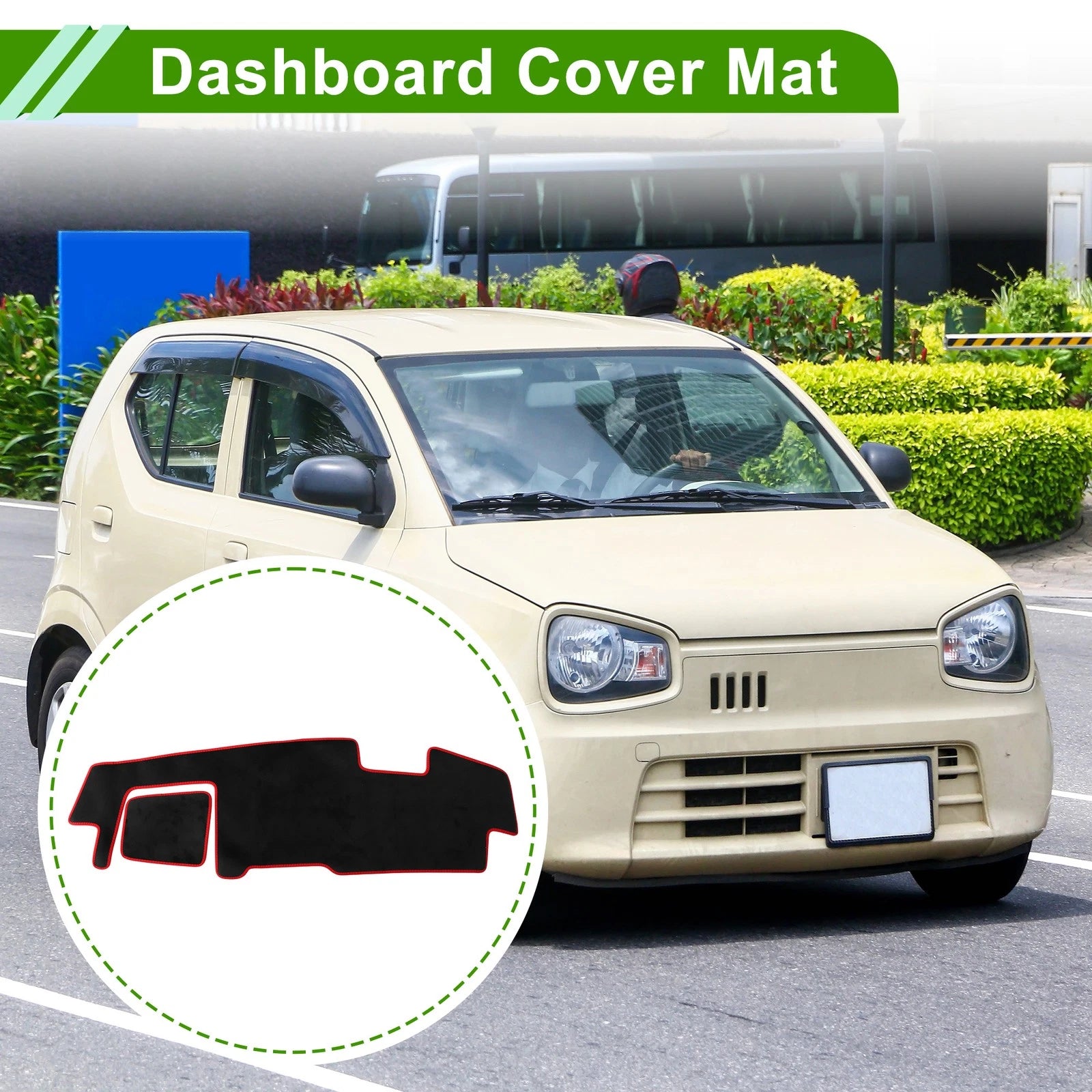 Dashboard Cover for Suzuki Spacia Gear MK53S (2017–Current) Black Red Trim