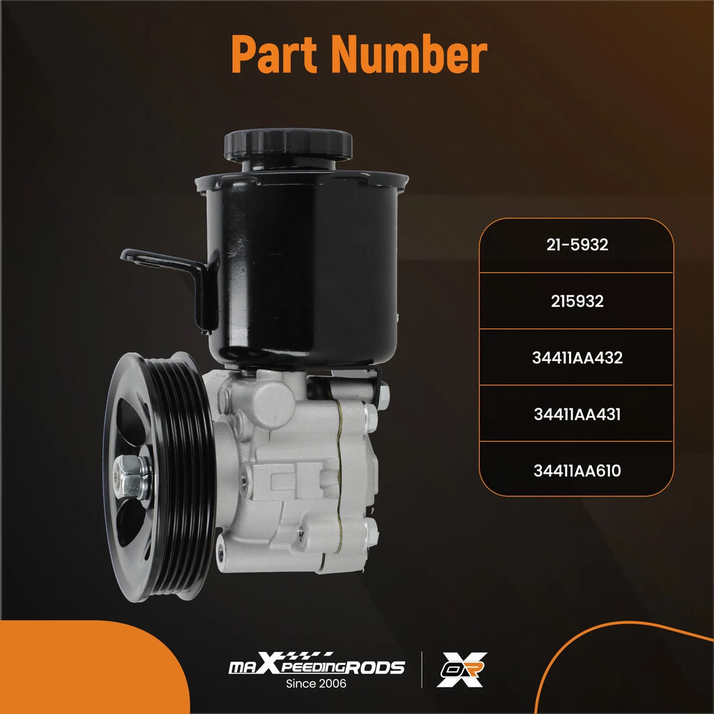Power Steering Pump for Subaru Impreza Legacy H4 2.2L 2.5L (1995–1996)