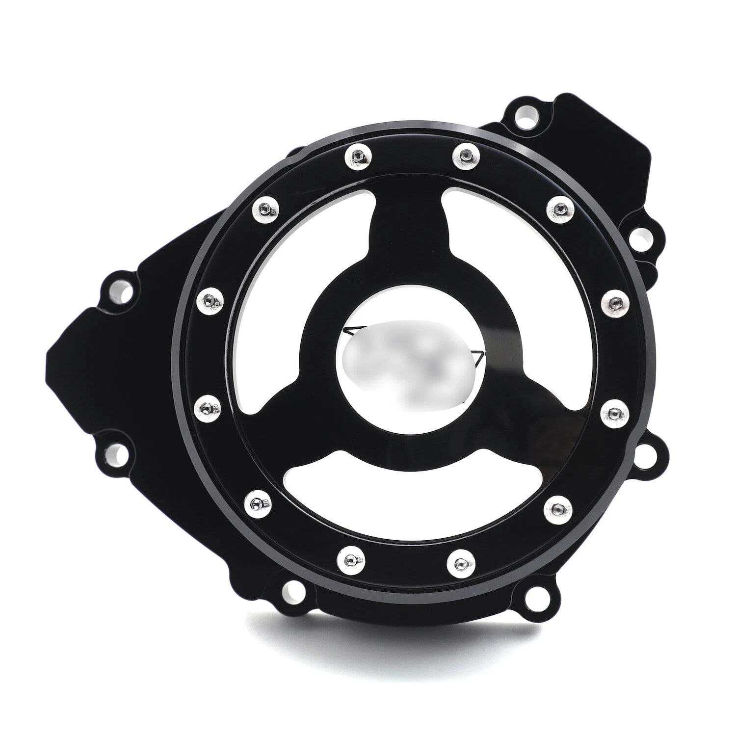 Black Clear Stator Engine Cover for Yamaha YZF R1 (2009–2014)