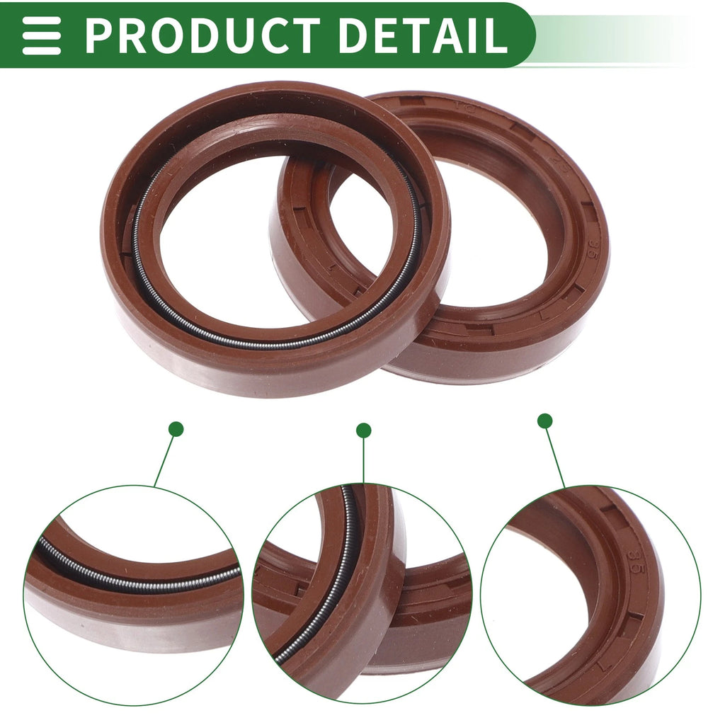 Set of 5 Oil Seal Rotary Shaft Seal FKM Rubber 25x35x7mm