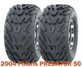 Set of 2 ATV Tires 16x8-7 4PR for Polaris Predator 50 (2004)