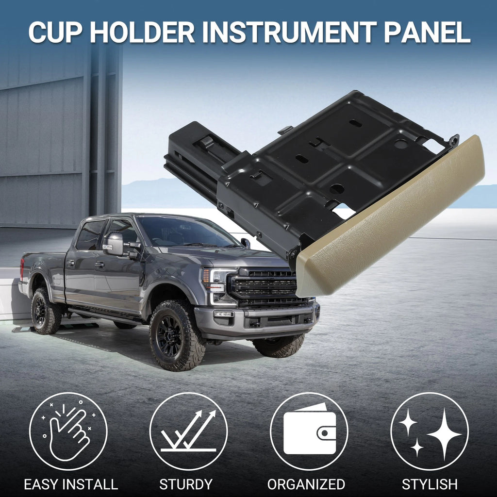 Cup Holder for Ford F-250 (2005–2007) - Instrument Panel Drink Holder Brown