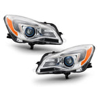 Halogen Headlight Set for Buick Regal (2014–2017) w/Bulb Chrome Left+Right