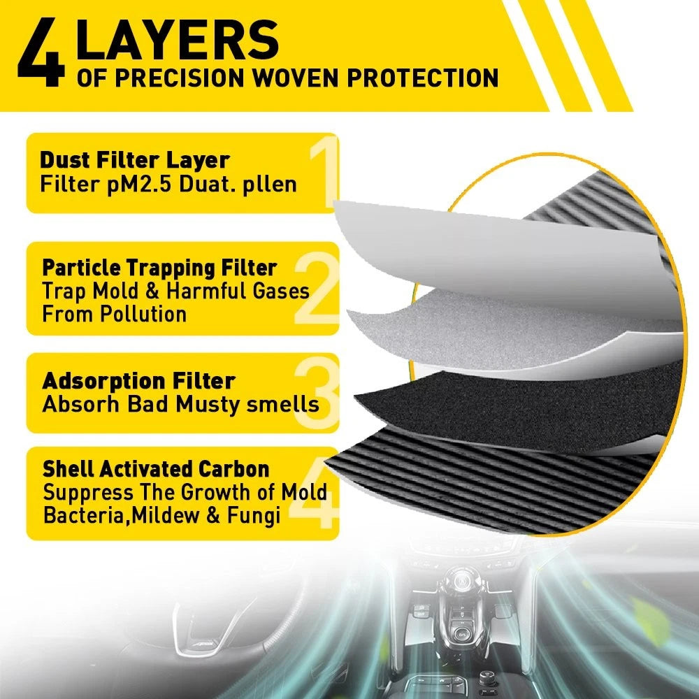 Combo Air & Cabin Filter for Toyota Camry RAV4 Avalon Lexus ES350 (2018–2023)