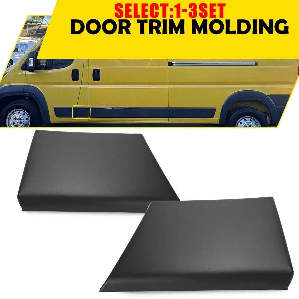 Set of 2 Door Molding Trim for Ram Promaster (2014–2018) Gray Genuine