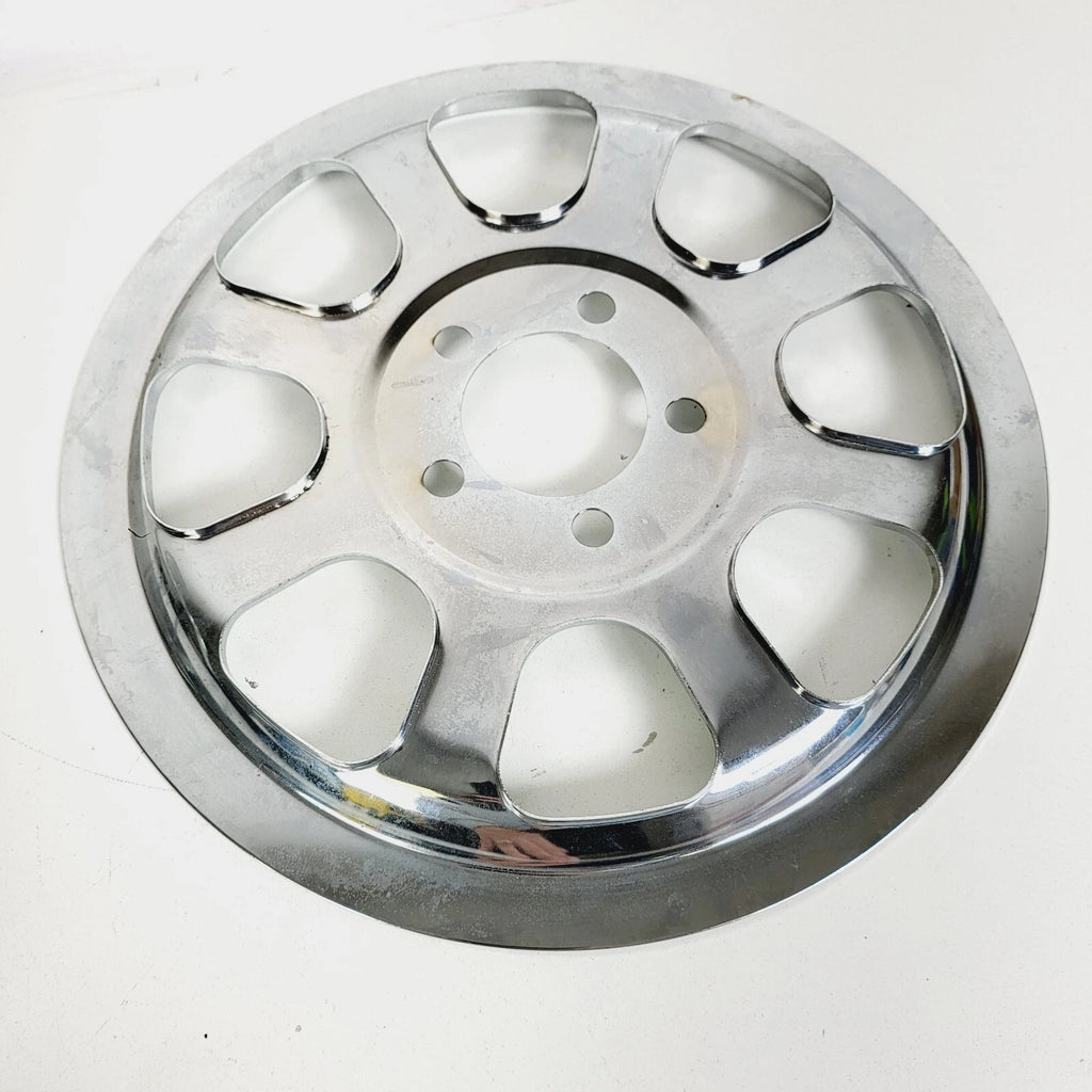 Chrome Pulley Cover for Harley FXST/FLST (2000–2005) 70-tooth
