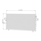 Replacement A/C Condenser w High Pressure Switch Hole for Toyota Tundra (2007–2021)
