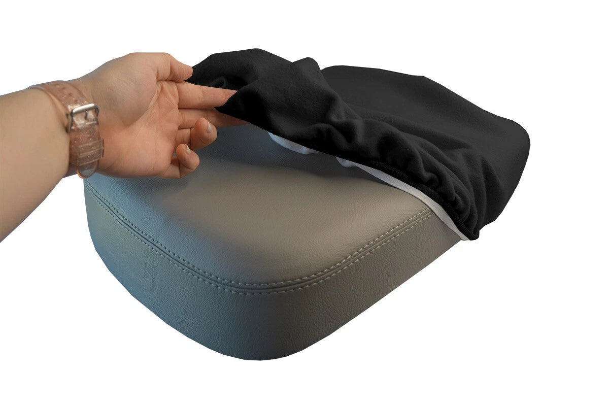 Fleece Console Lid Armrest Cover for Hummer H2 (2008–2009) Black