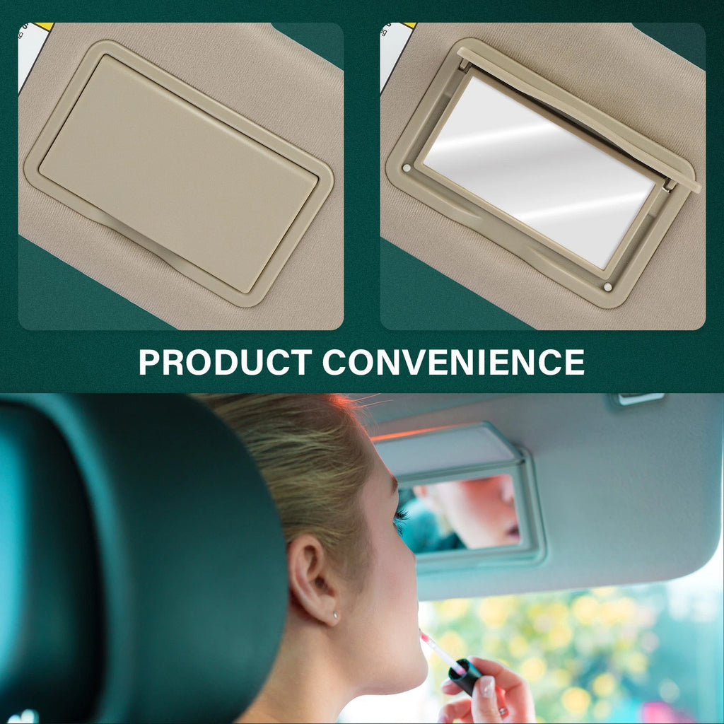 Passenger Side Sun Visor with Light for Hyundai Sonata (2006–2008)