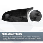 Rearview Mirror Cover Cap for BMW X5 X6 E70 E71 (2008–2013) Carbon Fiber