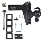 Adjustable Trailer Hitch for 2.5'' Receiver (6'' Drop, 18500 LBS GTW)