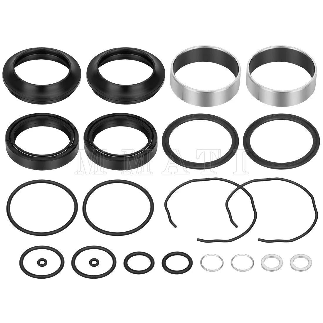Front Fork Bushing Dust Oil Seals Kit for Suzuki GSXR 600 GSX-R 750 (2004–2005)