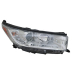 Replacement Passenger Headlight Assembly w Chrome Bezel for Honda Civic (2016–2021)