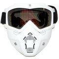 Full Face Paintball Airsoft Mask for Motorcycle (Tinted, Tactical)